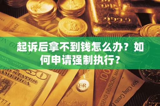 济南起诉后拿不到钱怎么办？如何申请强制执行？