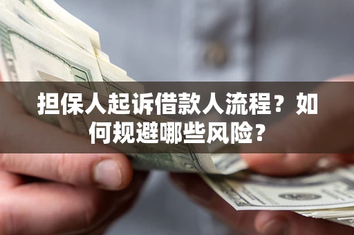 济南担保人起诉借款人流程？如何规避哪些风险？