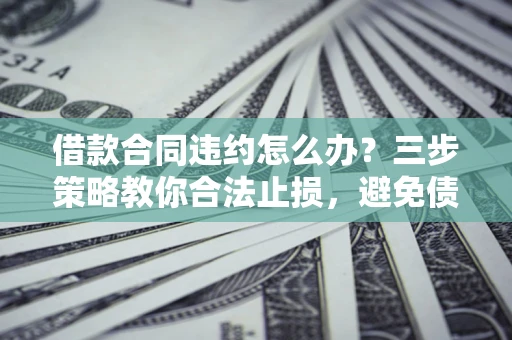 济南借款合同违约怎么办？三步策略教你合法止损，避免债务危机升级